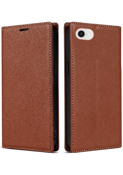 Iş Tarzı Durumda IPhone 16E Kart Tutucu Flip Case Için Darbeye (Yurt Dışından)