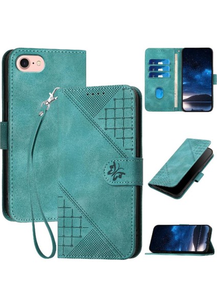 Ayrılabilir El Kayışı ile IPhone 16E ve Kredi Kartı Yuvası Için Flip Case (Yurt Dışından)
