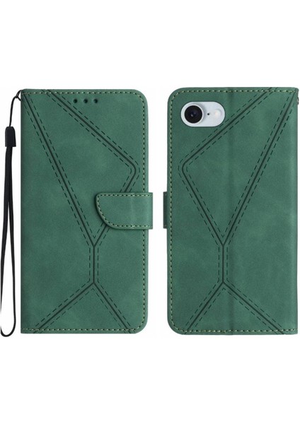 IPhone 16E Deri Cüzdan Için Flip Case Yüksek Kalite Tpu Yumuşak Pu Deri (Yurt Dışından)