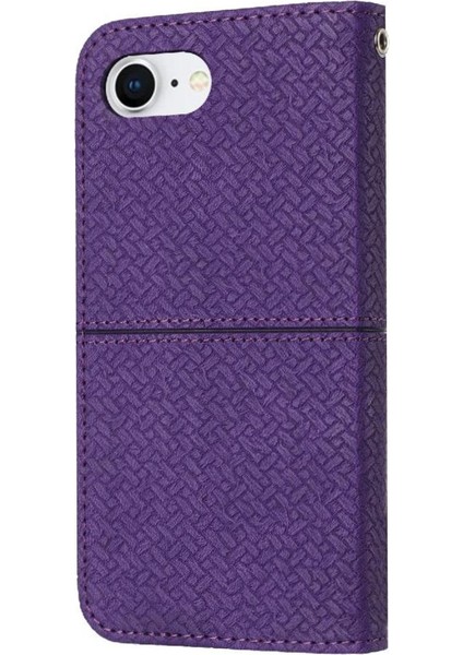 IPhone 16E Pu Deri Kapak Kredi Kartı Tutucu Flip Folio Kitap Için Kılıf (Yurt Dışından)