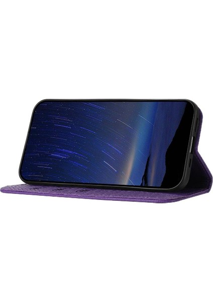 IPhone 16E Pu Deri Kapak Kredi Kartı Tutucu Flip Folio Kitap Için Kılıf (Yurt Dışından)
