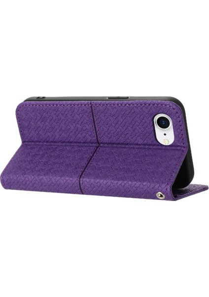 IPhone 16E Pu Deri Kapak Kredi Kartı Tutucu Flip Folio Kitap Için Kılıf (Yurt Dışından)