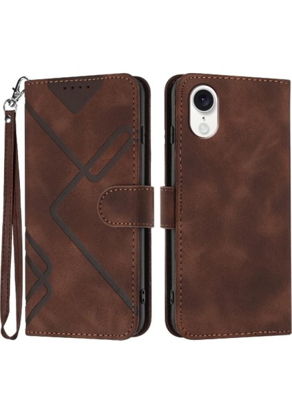 Kart ile IPhone 16E Manyetik Kapak Pu Deri Flip Cüzdan Için Flip Case (Yurt Dışından)