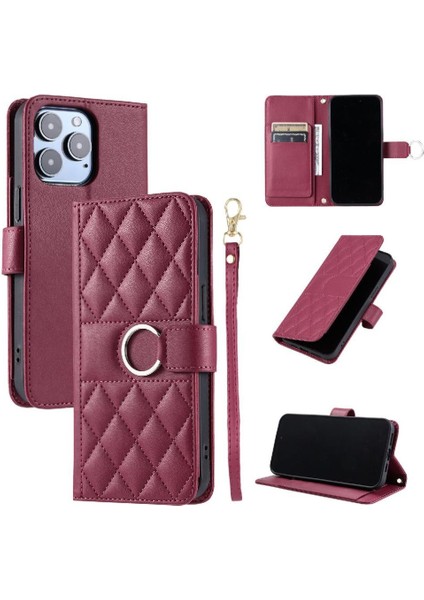 IPhone 15 Pro Kart Yuvaları Tutucu Pu Deri Bilek Kayışı Için Flip Case (Yurt Dışından) indirimleri