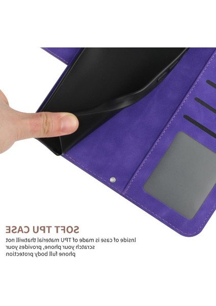 Bir ile IPhone 16E Deri Cüzdan Kickstand Koruyucu Ayçiçeği Için Kılıf (Yurt Dışından)