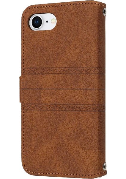 IPhone 16E Darbeye Koruyucu Cüzdan Kılıf Manyetik Pu Için Flip Case (Yurt Dışından)