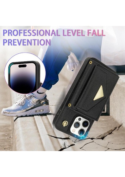 IPhone 14 Pro Max Akordeon Kart Cüzdan Kılıf Manyetik Kart ile Uyumlu (Yurt Dışından)
