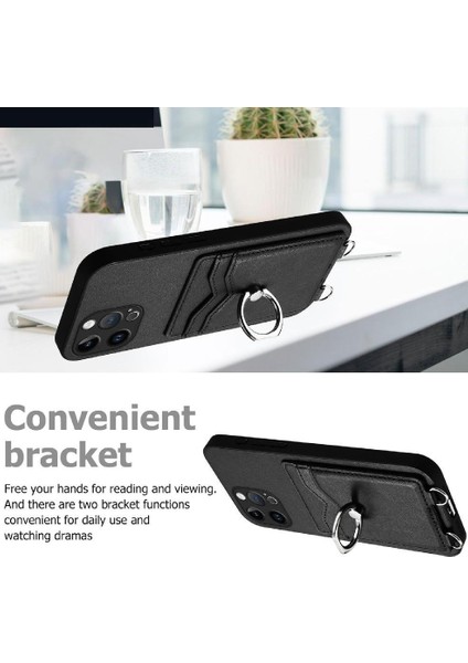 IPhone 13 Pro Max Kickstand Fonksiyonu Için Uyumlu Durumda Doğru Kesi (Yurt Dışından)