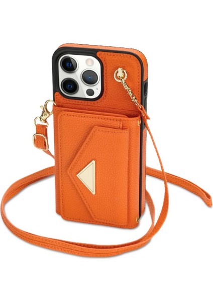 IPhone 15 Pro Max Akordeon Kart Cüzdan Kılıf Pu Deri ile Uyumlu (Yurt Dışından)
