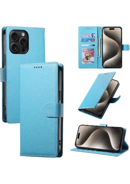 IPhone 15 Pro Kılıf Manyetik Kapatma ile Uyumlu Darbeye Dayanıklı Günlük Kullanım (Yurt Dışından)
