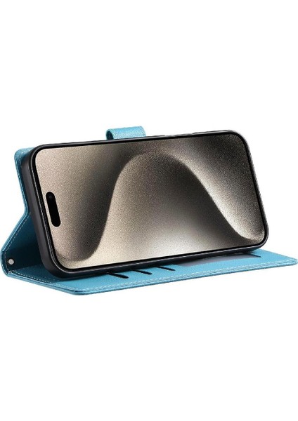 IPhone 15 Pro Kılıf Manyetik Kapatma ile Uyumlu Darbeye Dayanıklı Günlük Kullanım (Yurt Dışından)