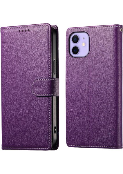 IPhone 12 Vaka Günlük Kullanım Kart Yuvaları Manyetik Kapatma ile Uyumlu (Yurt Dışından)