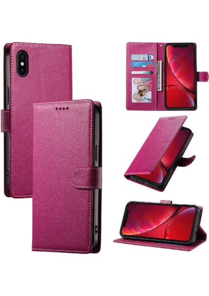 IPhone X/xs Kılıf Darbeye Dayanıklı Manyetik Kapatma Kart Yuvaları ile Uyumlu (Yurt Dışından)