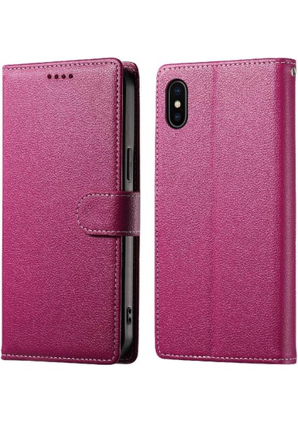 IPhone X/xs Kılıf Darbeye Dayanıklı Manyetik Kapatma Kart Yuvaları ile Uyumlu (Yurt Dışından)