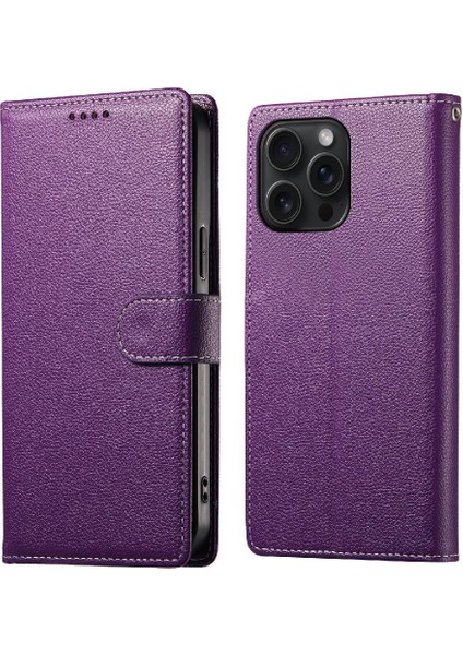 IPhone 15 Pro Max Kılıf Darbeye Dayanıklı Manyetik Kapatma Kartı ile Uyumlu (Yurt Dışından)