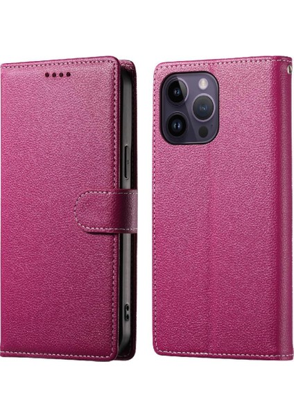 IPhone 14 Pro Vaka Kart Yuvaları ile Uyumlu Günlük Kullanım Manyetik Kapatma (Yurt Dışından)