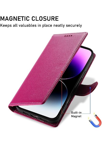 IPhone 14 Pro Vaka Kart Yuvaları ile Uyumlu Günlük Kullanım Manyetik Kapatma (Yurt Dışından)