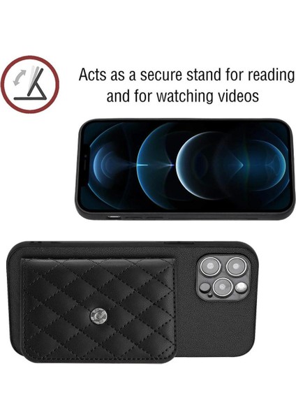 IPhone 12 Pro Max Kickstand Fonksiyonu Için Uyumlu Durumda Doğru Kesi (Yurt Dışından) modelleri