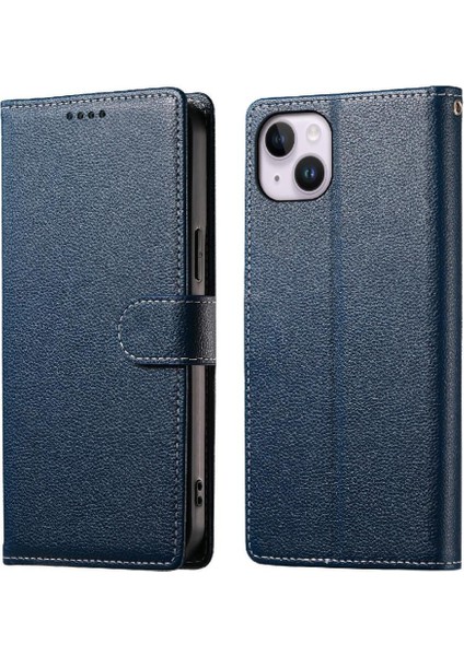 IPhone 14 Plus Vaka Günlük Kullanım Manyetik Kapatma Kart Yuvaları ile Uyumlu (Yurt Dışından)