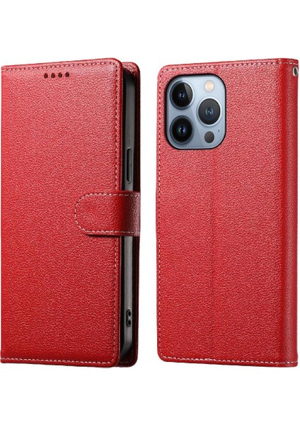 IPhone 13 Pro Kılıf Manyetik Kapatma Günlük Kullanım Kart Yuvaları ile Uyumlu (Yurt Dışından)