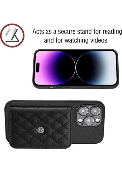 IPhone 14 Pro Max Kickstand Fonksiyonu Için Uyumlu Durumda Benzersiz Doğru (Yurt Dışından)
