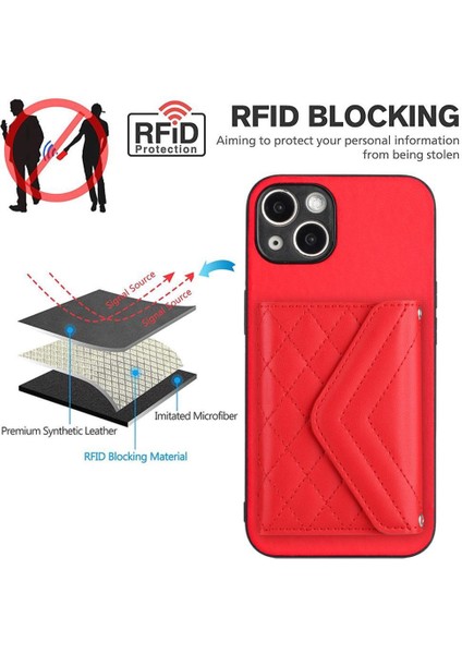 IPhone 15 Yüksek Kaliteli Doğru Kesi Kickstand Için Uyumlu Kılıf (Yurt Dışından) indirimleri