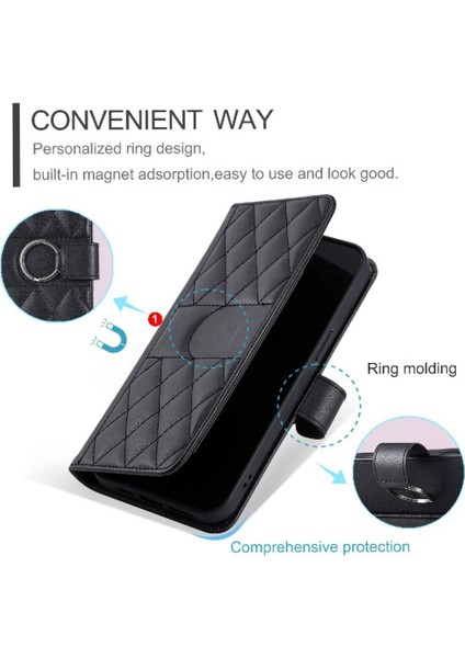 IPhone 6 Pu Deri Manyetik Bilek Kayışı Kart Yuvaları Tutucu Için Flip Case (Yurt Dışından)