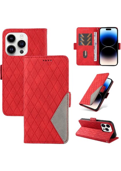 Kart Yuvası ile IPhone 14 Pro Max Iki Renk Ekleme Desenleri Için Kılıf ve (Yurt Dışından)