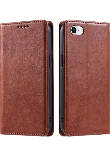 IPhone 7 Ince Cüzdan Pu Deri Kart Yuvaları Tutucu Manyetik Için Flip Case (Yurt Dışından)