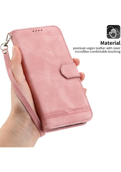 IPhone 16E Premium Bileklik Nakit Cep Kartı Yuvaları Manyetik Için Flip Case (Yurt Dışından)