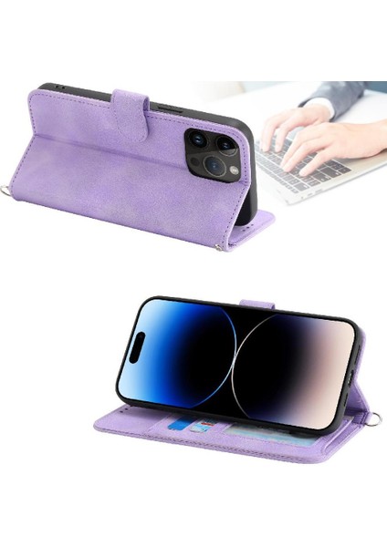 IPhone 16E Kabartmalı Çoklu Kredi Kartı Yuvaları Için Flip Case Darbeye (Yurt Dışından)