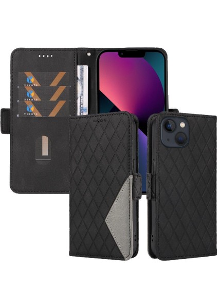 Kart Yuvası ve El Kayışı Iki Renk Ekleme ile IPhone 13 Mini Için Kılıf (Yurt Dışından)