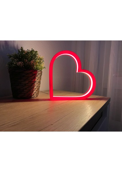 Modern LED Kalpli Gece Lambası – Dekoratif Işıklı Tasarım