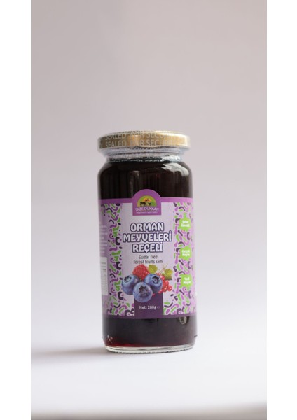 Şeker İlavesiz Orman Meyveleri Reçeli 280 G