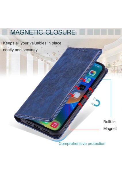 IPhone 16 Pro Pu Deri Kart Yuvaları Tutucu Ince Cüzdan Için Flip Case (Yurt Dışından)