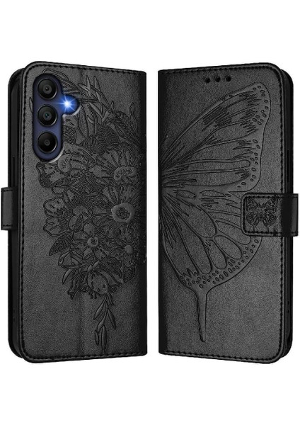 Galaxy A16 4g Kabartma Kelebek Manyetik Kapak Kapak Için Kılıf (Yurt Dışından) indirimleri