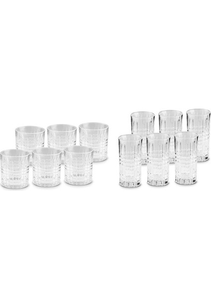 Luminary 6 Kişilik 12 Parça Su ve Meşrubat Bardağı Seti