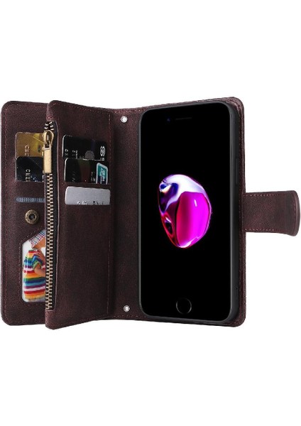 IPhone 7 Kılıf Kart Yuvaları ile Uyumlu Uzun Kayış Cüzdan Kısa Tuzak (Yurt Dışından) indirimleri