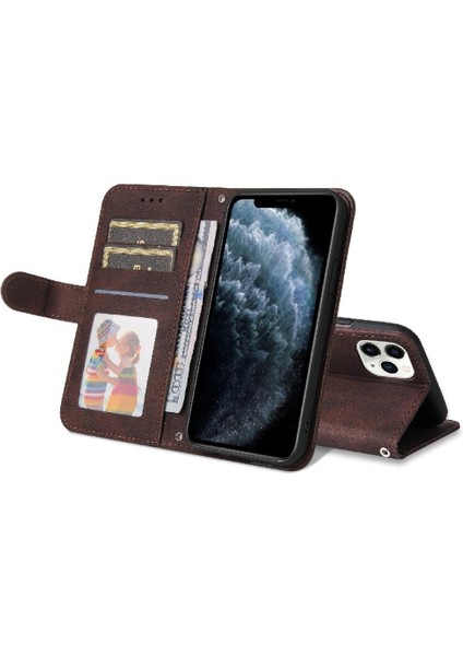IPhone 11 Pro Max Vaka Uzun Kayış Cüzdan Kart Yuvası Sahipleri ile Uyumlu (Yurt Dışından)