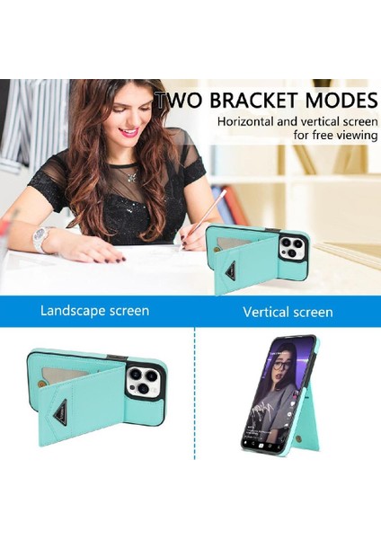 IPhone 15 Pro Slim Case Pu Deri Koruyucu Kapak Rfıd ile Uyumlu (Yurt Dışından)