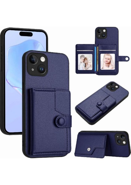 IPhone 15 Vaka Benzersiz Kickstand Fonksiyonu ile Uyumlu Doğru Kesi (Yurt Dışından)