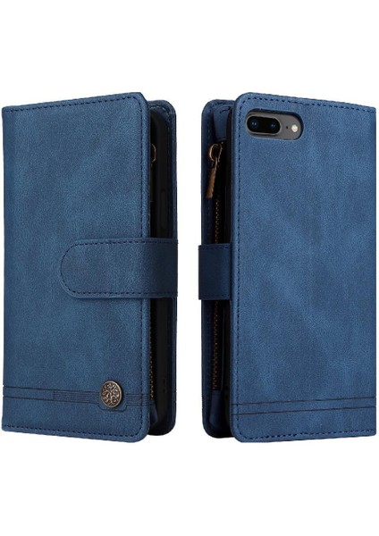 IPhone 7 Plus/8 Plus Kılıf Manyetik Kapatma Uzun Kayış ile Uyumlu (Yurt Dışından)