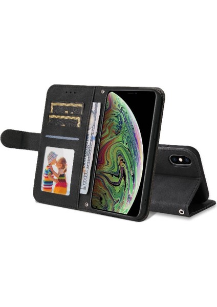 IPhone X/xs Vaka Kısa Kayış Cüzdan Kart Yuvası Tutucular Uzun ile Uyumlu (Yurt Dışından)