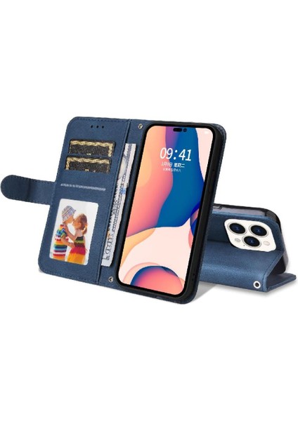 IPhone 14 Pro Vaka Kısa Kayış Uzun Kayış Kart Yuvası Cüzdan ile Uyumlu (Yurt Dışından)