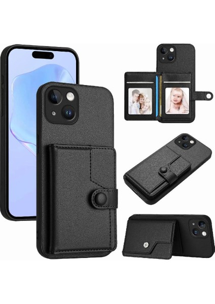 IPhone 15 Vaka Benzersiz Kickstand Fonksiyonu ile Uyumlu Doğru Kesi (Yurt Dışından) modelleri