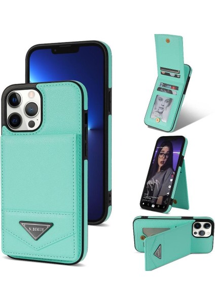IPhone 13 Pro Max Ince Kılıf Koruyucu Kapak Pu Deri ile Uyumlu (Yurt Dışından)