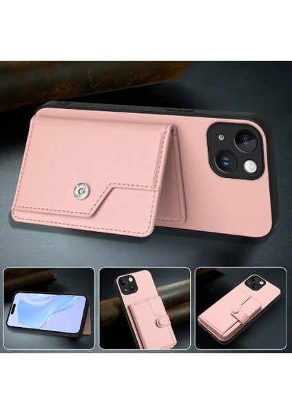 IPhone 15 Vaka Benzersiz Kickstand Fonksiyonu ile Uyumlu Doğru Kesi (Yurt Dışından) modelleri