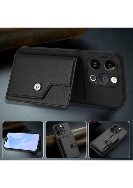 IPhone 15 Pro Vaka Yüksek Kalite Kickstand Fonksiyonu ile Uyumlu Benzersiz (Yurt Dışından)