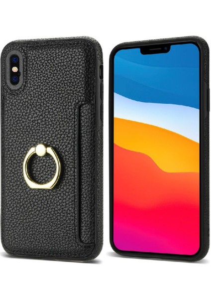 IPhone X/ IPhone x S Koruyucu Kapak Kılıf Kickstand Pu ile Uyumlu (Yurt Dışından)