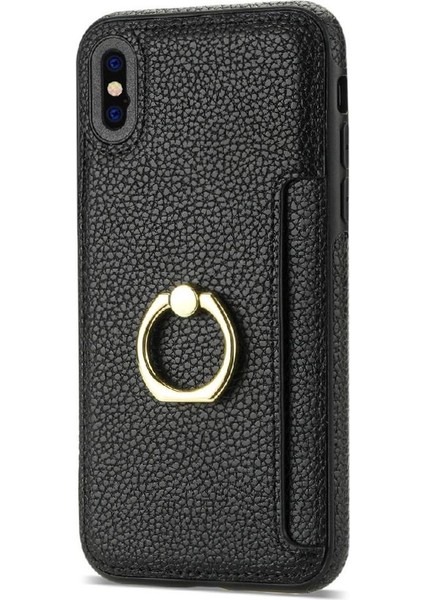 IPhone X/ IPhone x S Koruyucu Kapak Kılıf Kickstand Pu ile Uyumlu (Yurt Dışından) modelleri